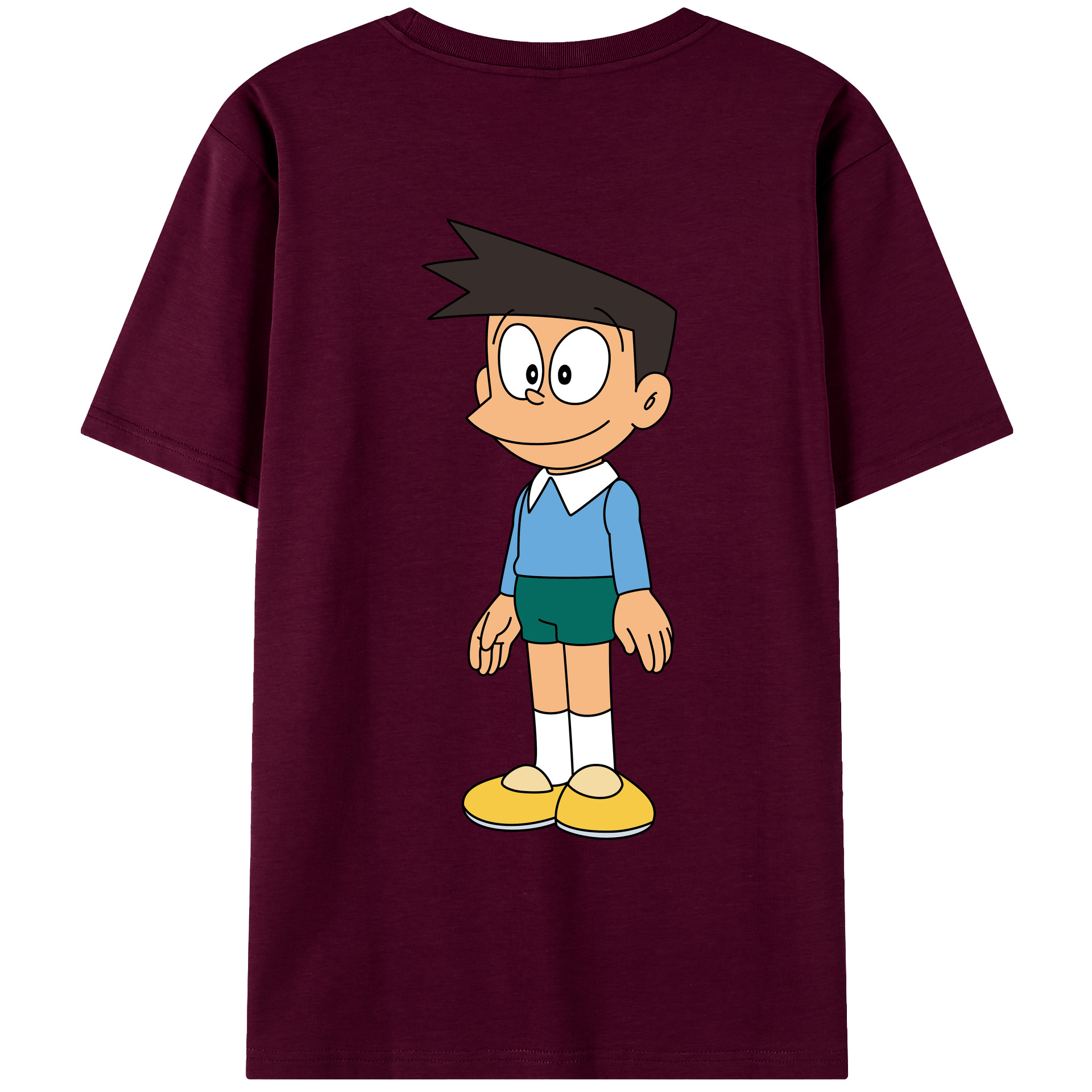 （画像用） ドラえもん 骨川 スネ夫 Doraemon Honekawa Suneo レディース半袖Tシャツ(バックプリント)